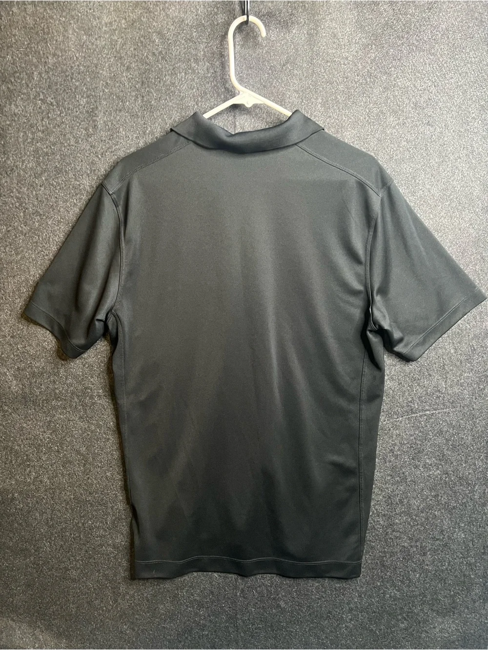 Nike Golf Dri-Fit Mens Black Moisture Wicking Polo Shirt Size L Performance Wear